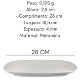 Travessa Retangular em Melamina unyhome