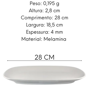 Travessa Retangular em Melamina unyhome