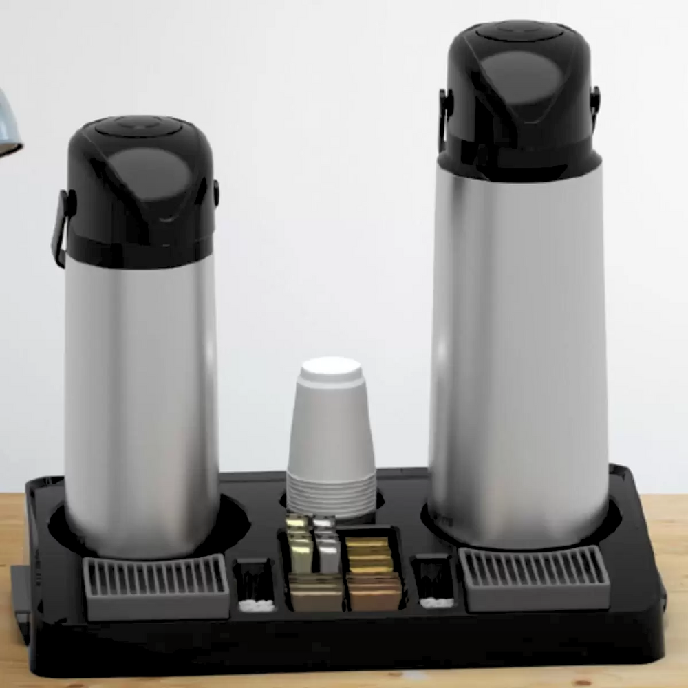 Bandeja Servir Preto Eco organizador de café Unitermi