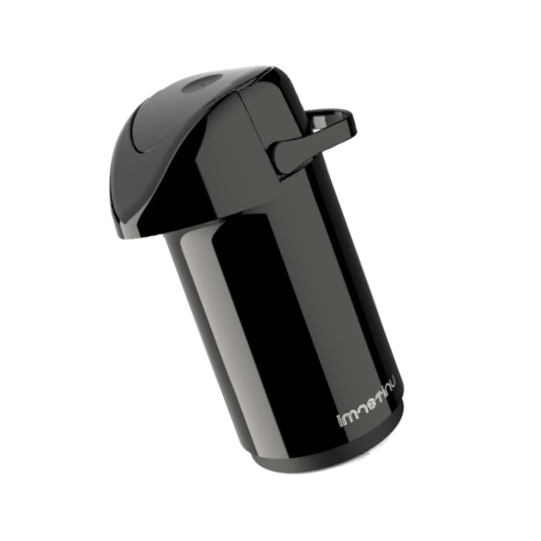 Garrafa Térmica Verona Preta de 600ML Unitermi