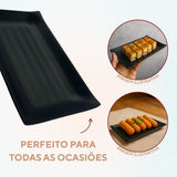 Mini travessa melamina preta