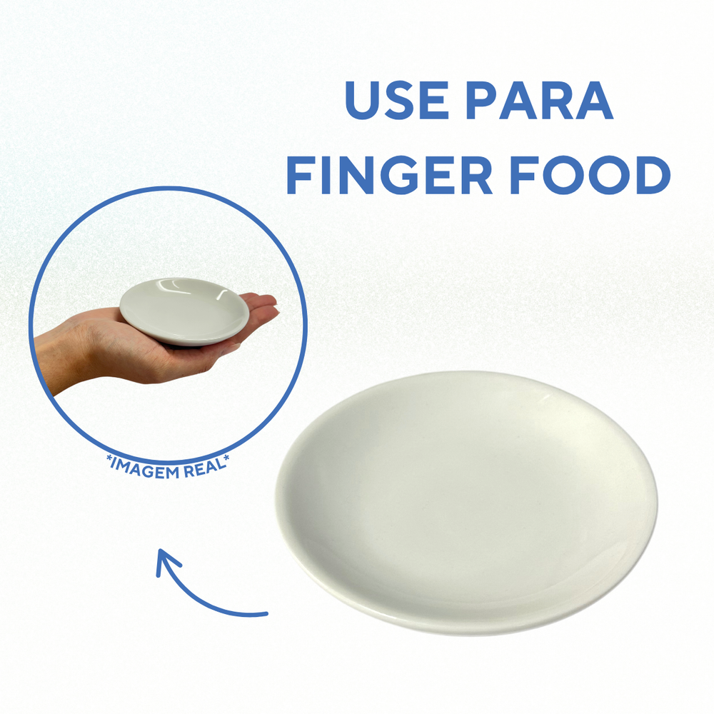 Pratinho Porcelana 11cm Pires - A Gourmet