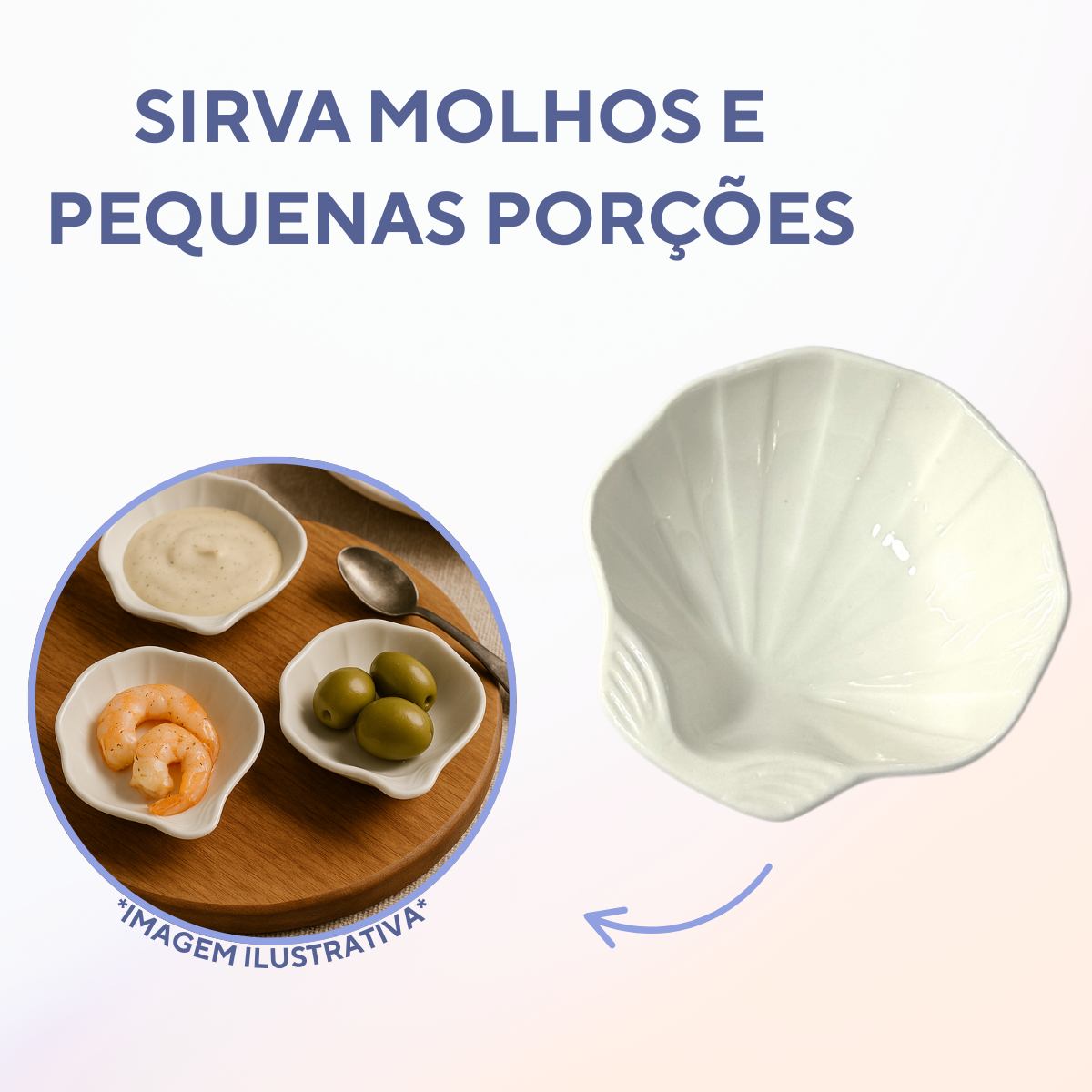 Casquinha De Siri Mini Tigela Servir 50ml - A Gourmet