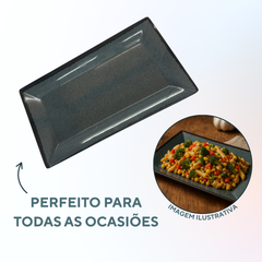 Travessa de Melamina Chumbo - A Gourmet