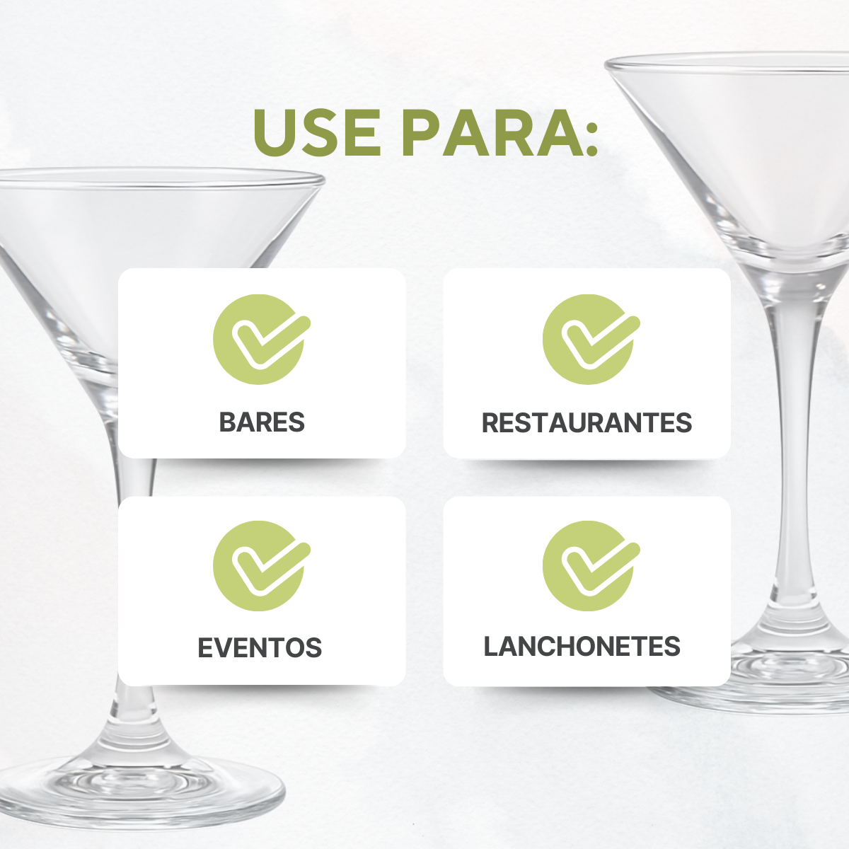 Mini Taça Martini 100ml de Vidro