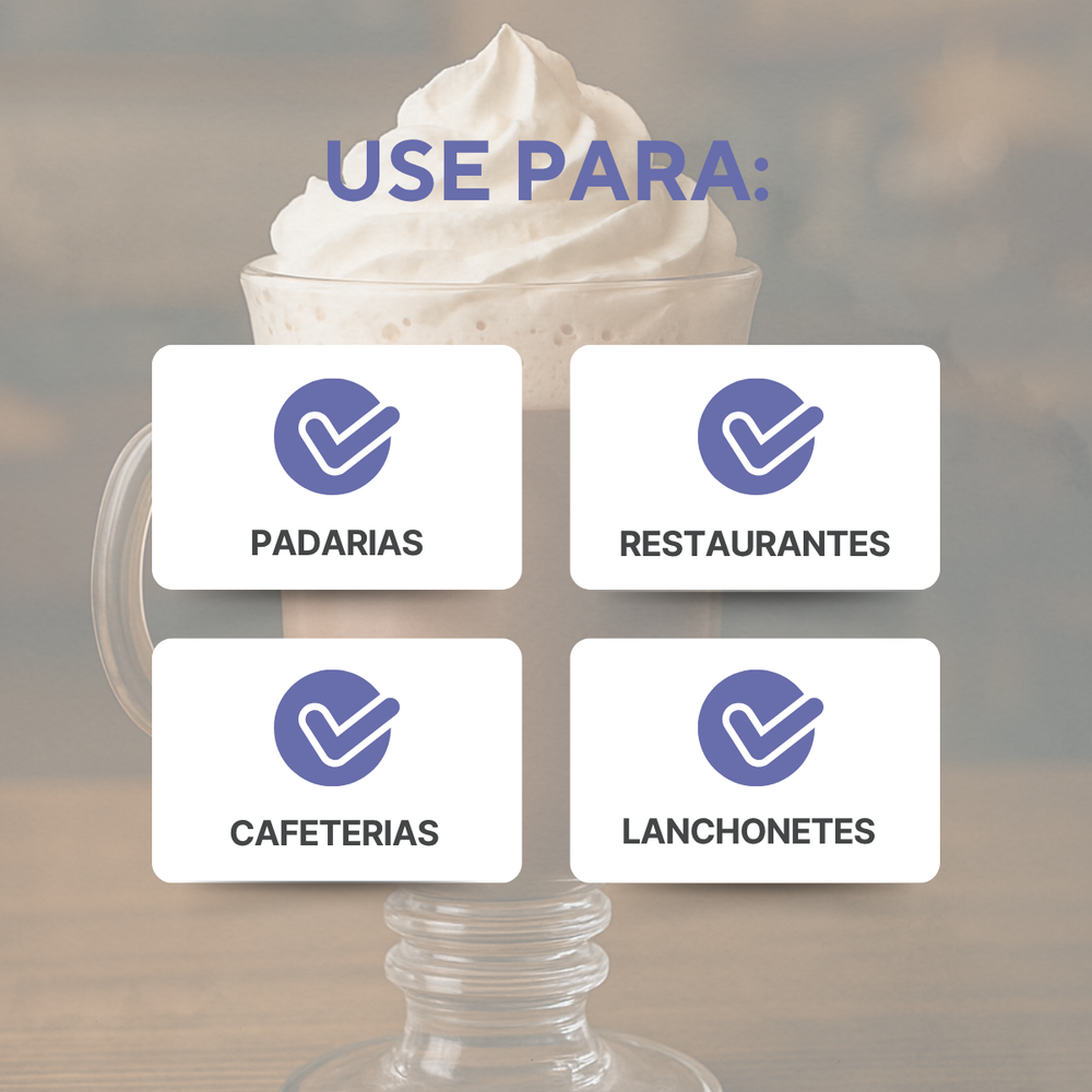 Taça Cappuccino Vidro 250ml - A Gourmet