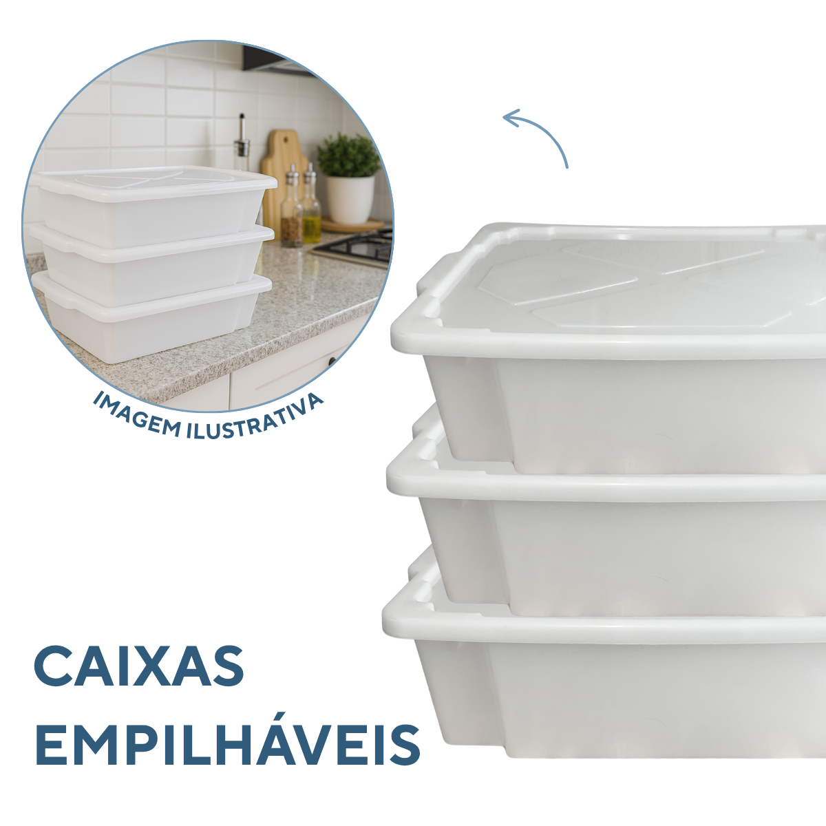 Caixa Multiuso 26Litros Polipropileno
