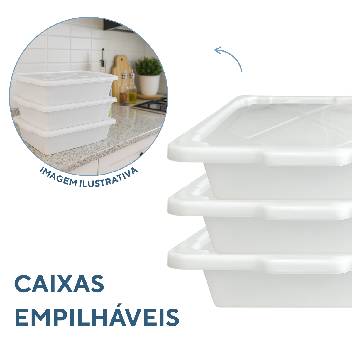Caixa Multiuso C/Tampa 12 Litros Polipropileno