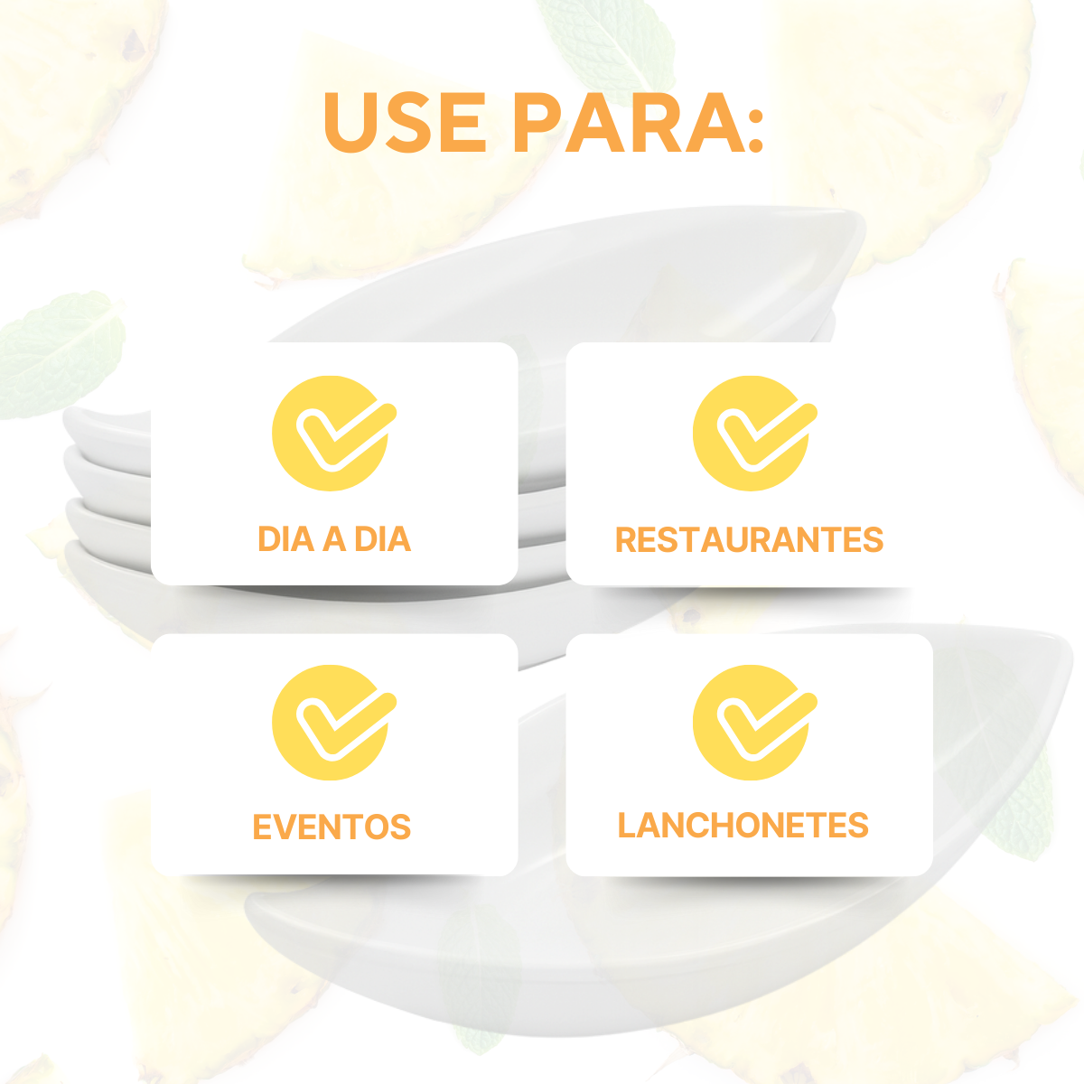 Travessa Folha Melamina 18,8cm