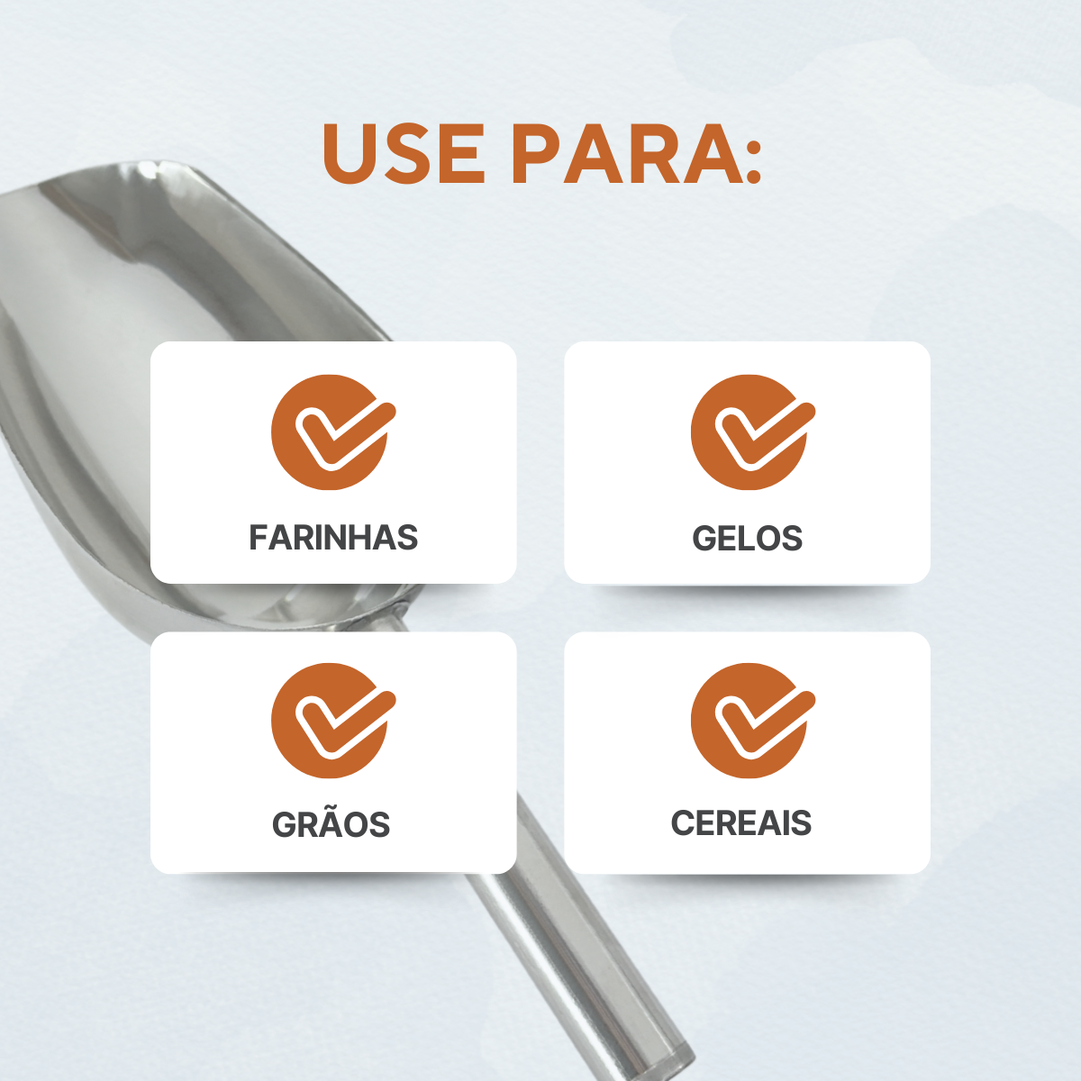 Concha Pegador Aço Inox 26cm - A Gourmet