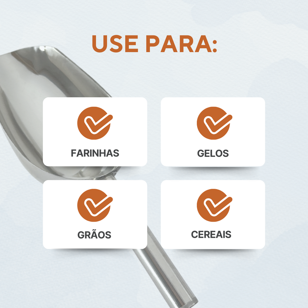 Concha Pegador Aço Inox 26cm - A Gourmet