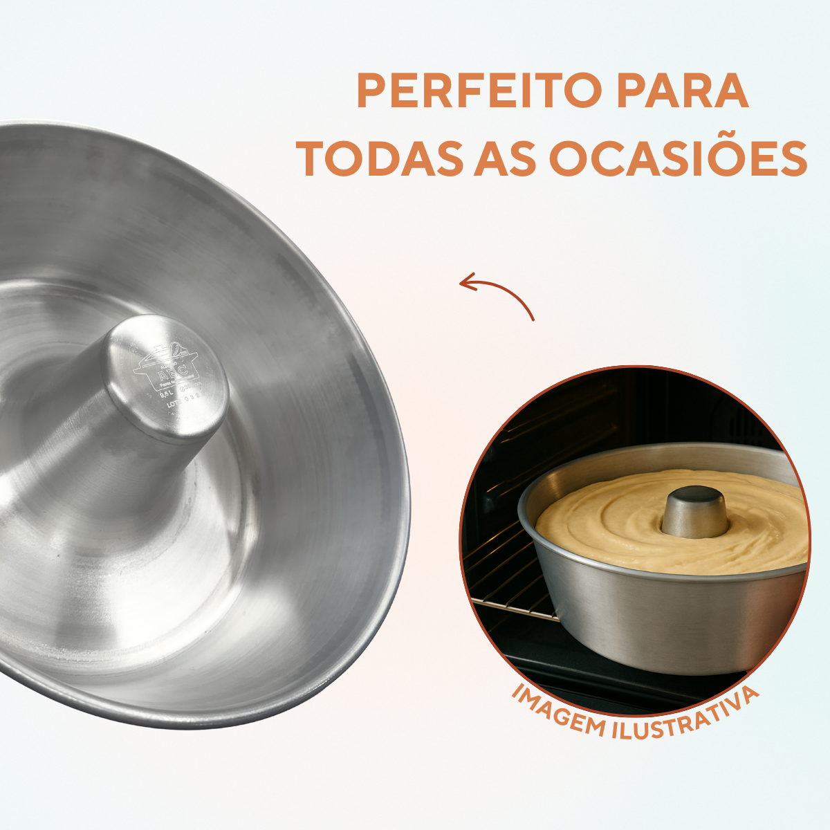 Forma alumínio redonda 9,5L