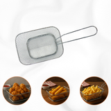 Cesto Servir Porção Metal Cromado - A Gourmet