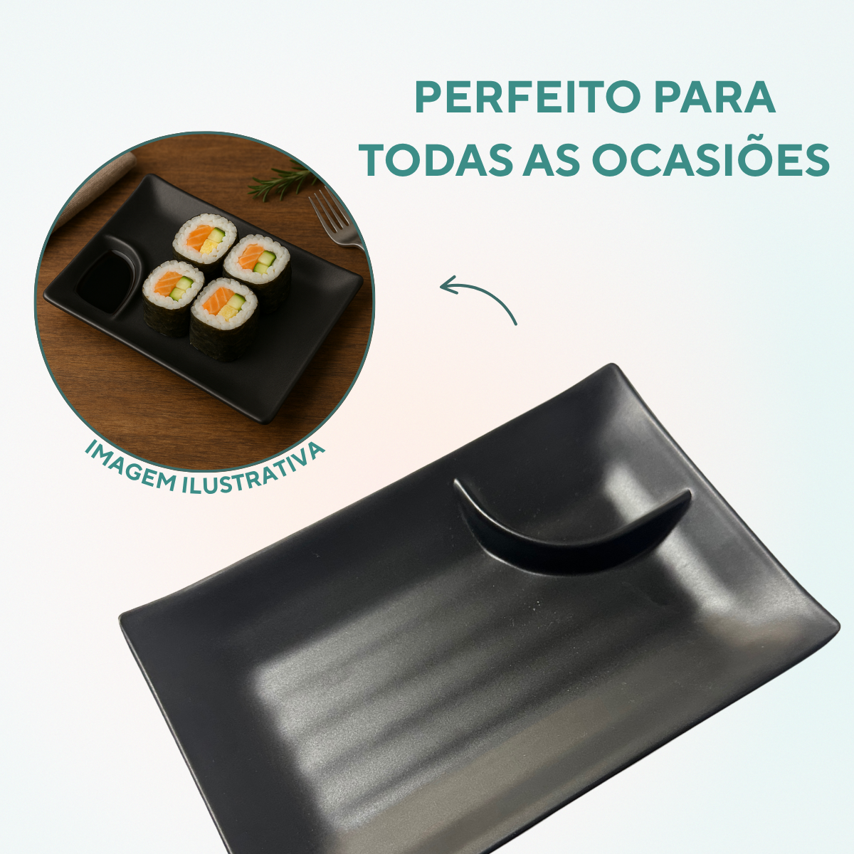 Travessa prato shoyu melamina
