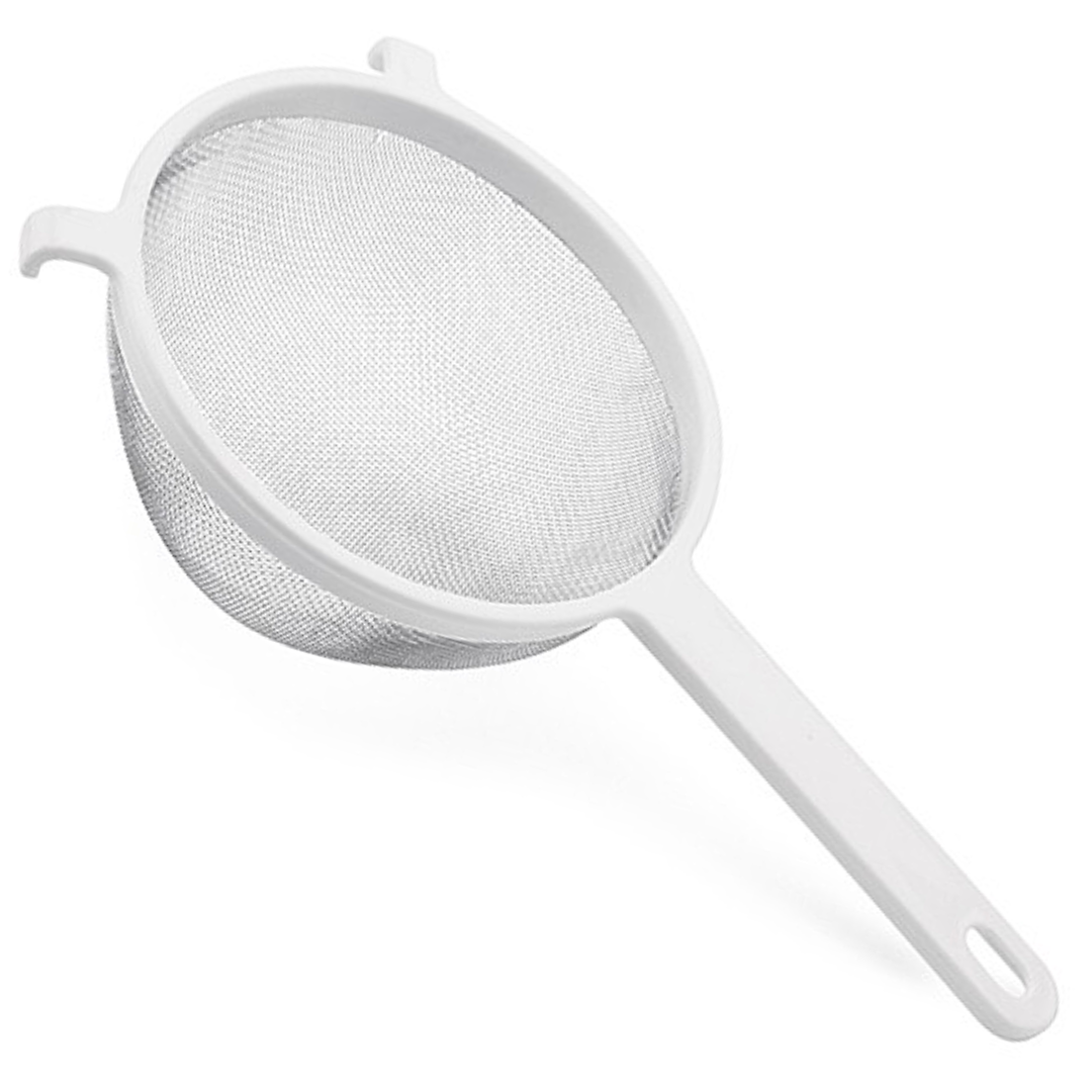 Peneira em Aço inox Cabo Plástico 10cm Hercules