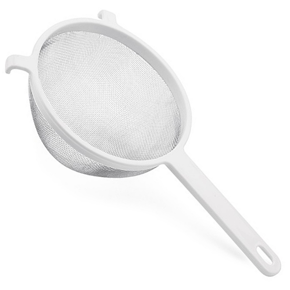 Peneira em Aço inox Cabo Plástico 10cm Hercules