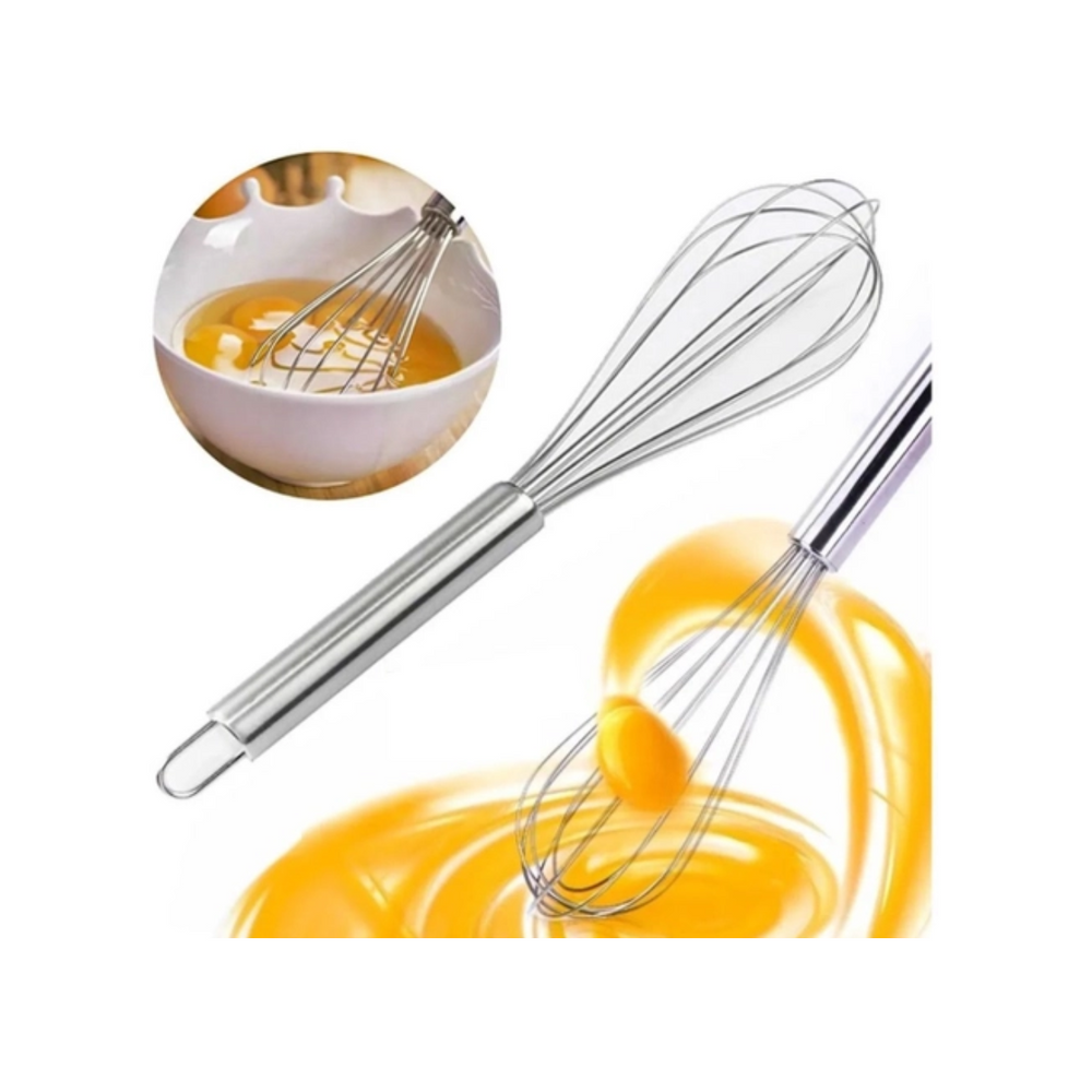 Batedor Fuet Hercules Aço Inox 30cm Hercules