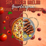 Forma de Pedra Sabão Pizza Grelha Carne 22cm - A Gourmet