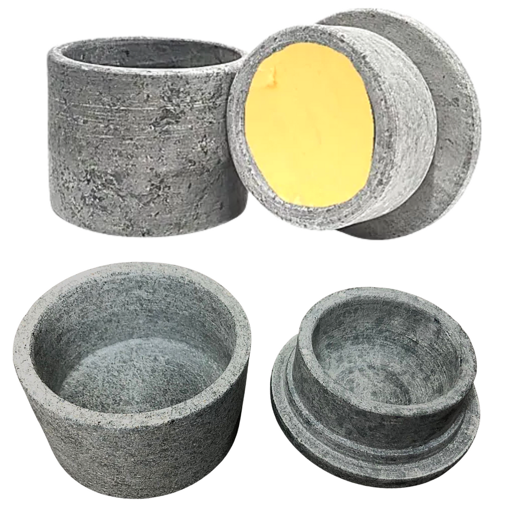 Manteigueira Pedra Sabão Natural Val Pedra Sabão