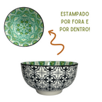 Tigela Cerâmica Estampada 350ml - A Gourmet