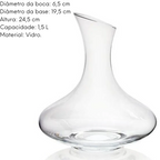 Decanter Para Vinho 1,5L de Vidro Mimo Style