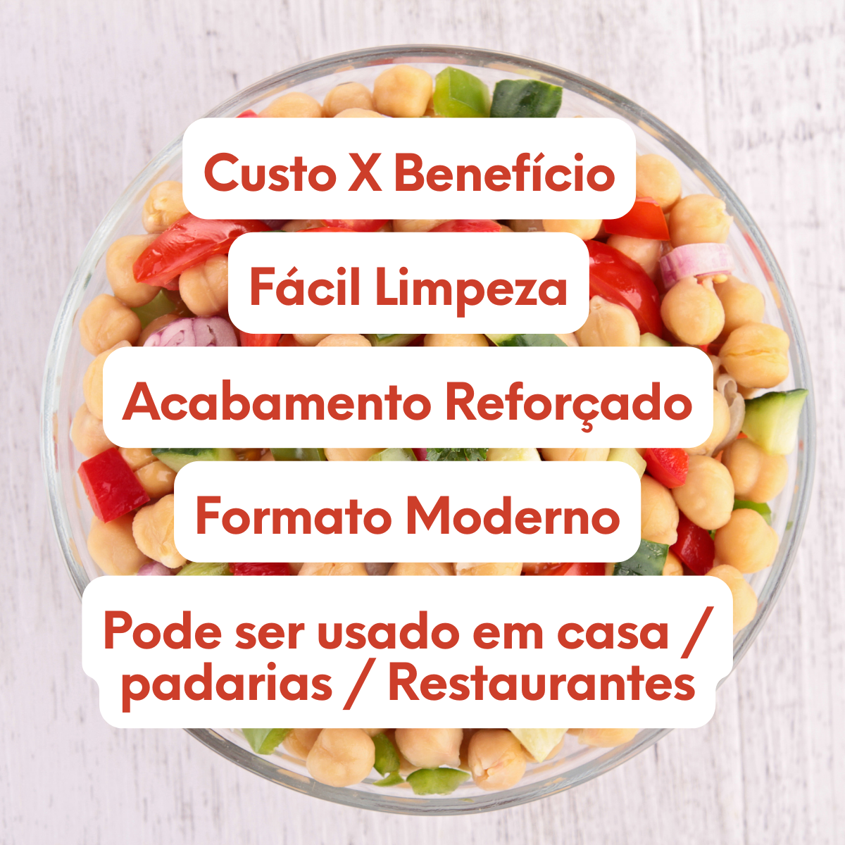 Tigela Rasa Victorian Rasa de Vidro 2L - A Gourmet