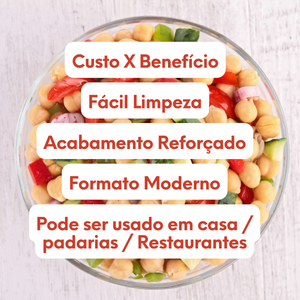 Tigela Rasa Victorian Rasa de Vidro 2L - A Gourmet