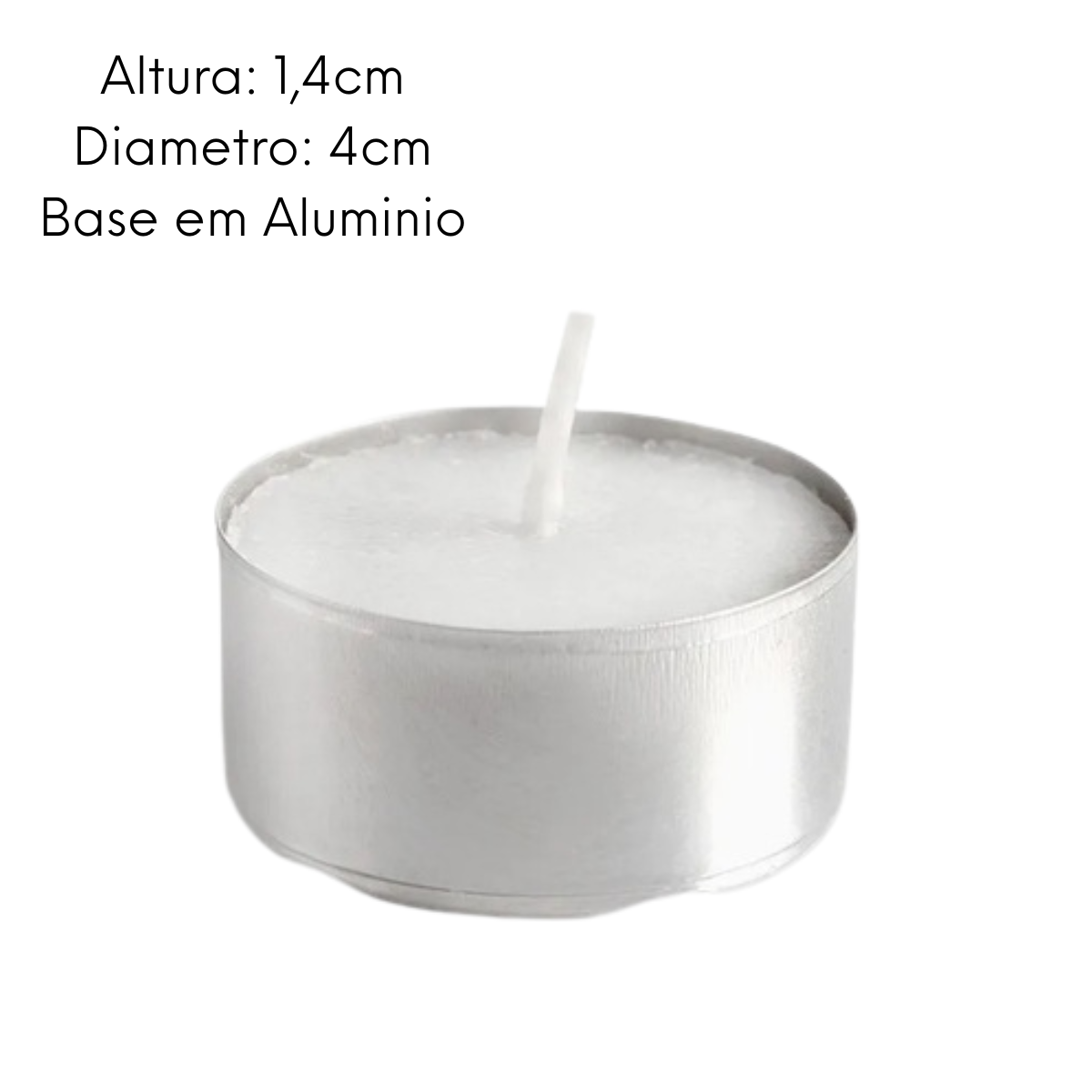 Vela Fondue Rechaud 4cm base aluminio - A Gourmet