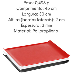 Bandeja Servir Polipropileno Preta VemPlast