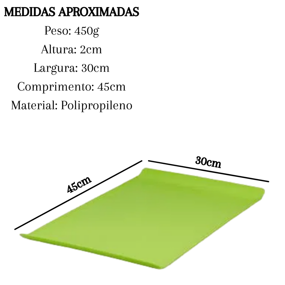 Bandeja Servir Verde PP VemPlast