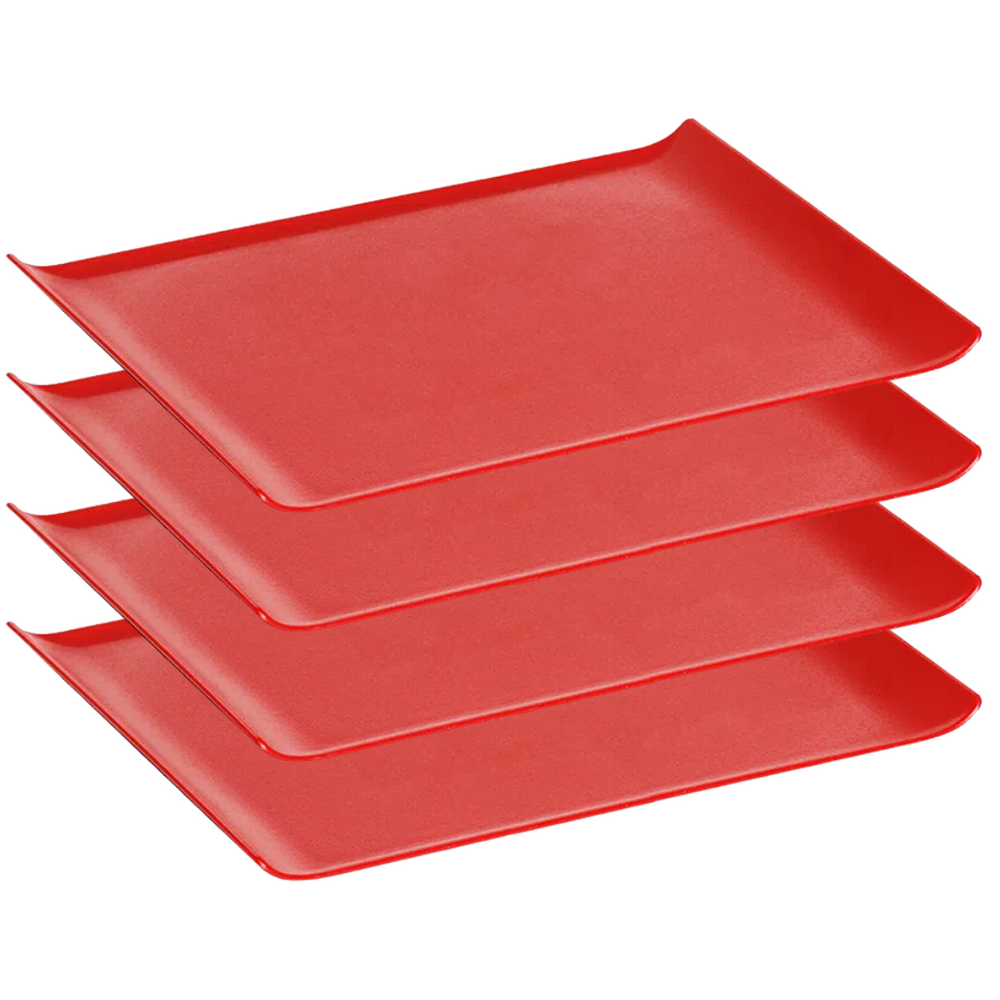 Bandeja Servir em Polipropileno Vermelha VemPlast