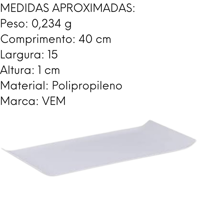 Bandeja Servir PP Branca Main Image