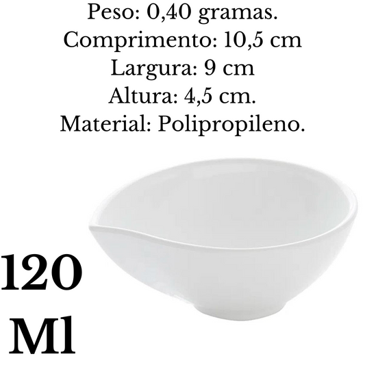 Molheira Gota 120ML PP Branca