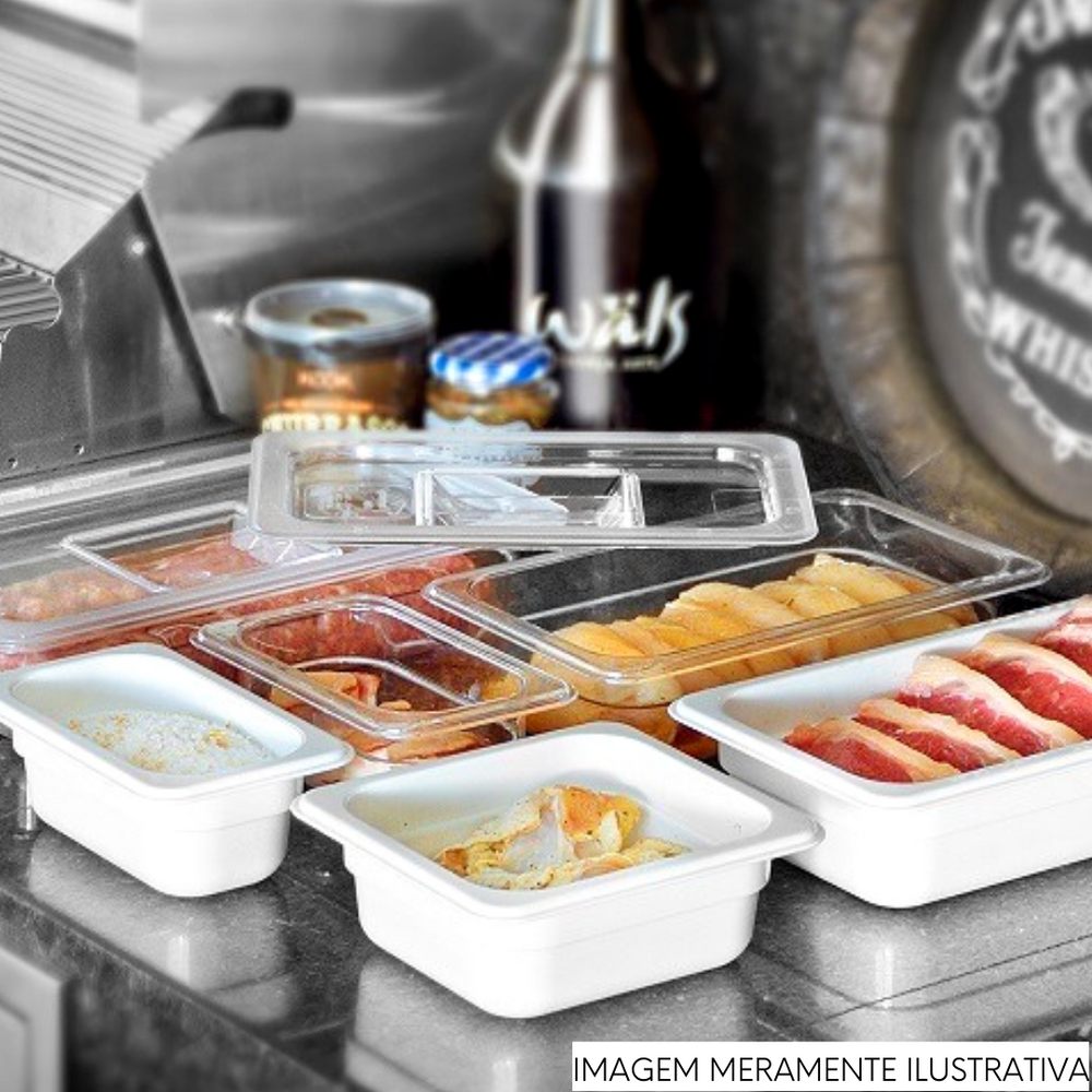 Cuba GN 1/3 em Policarbonato Natural VemPlast