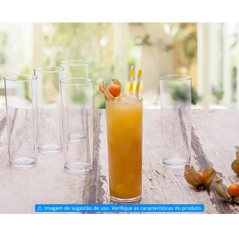 Copo Long Drink Salut 290ML em Policarbonato VemPlast