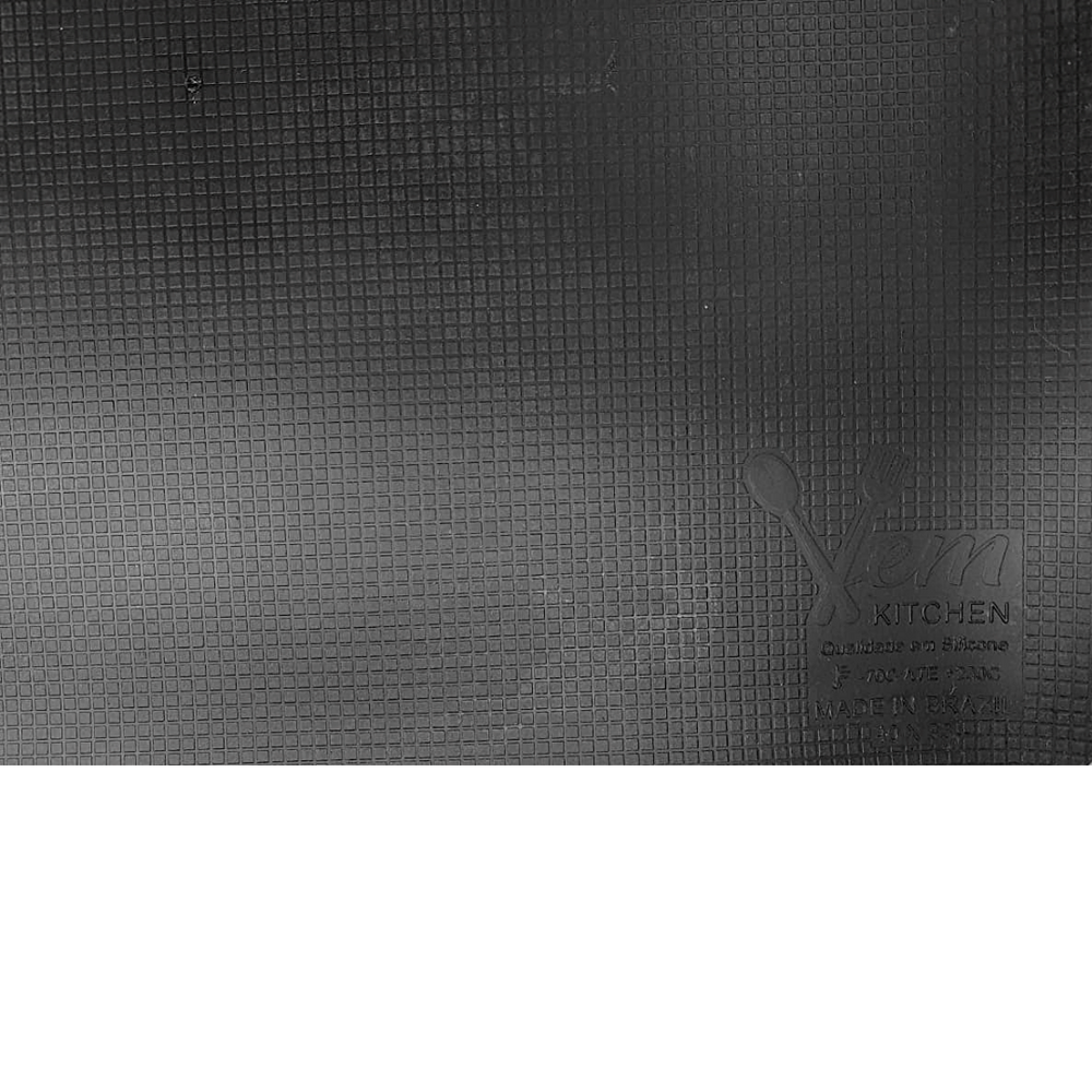Tapete Culinário em Silicone Anti-aderente Preto VemPlast