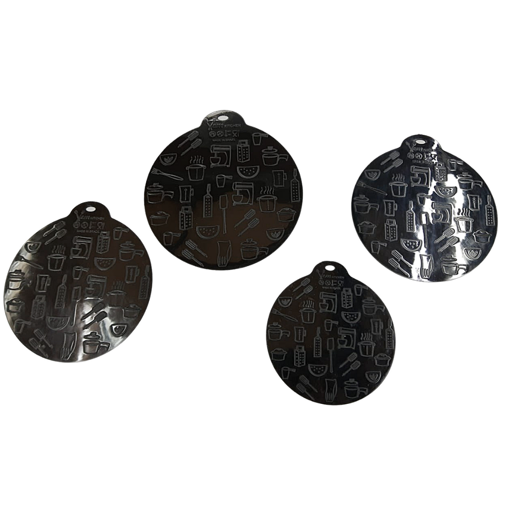 Conjunto 4 Descanso Almofada em Silicone Fogão Indução VemPlast