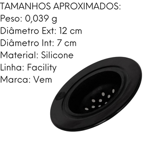 Ralo de Pia Facility em Silicone VemPlast