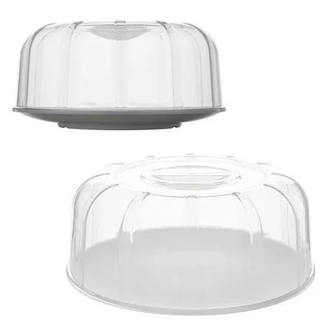 Boleira Elegance 30cm Branco de Polipropileno - A Gourmet