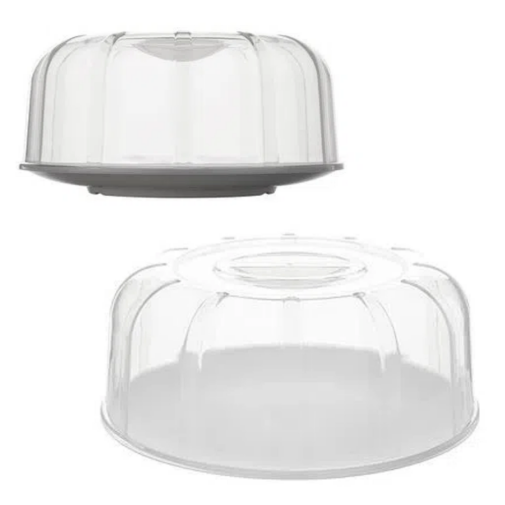 Boleira Elegance 30cm Branco de Polipropileno - A Gourmet