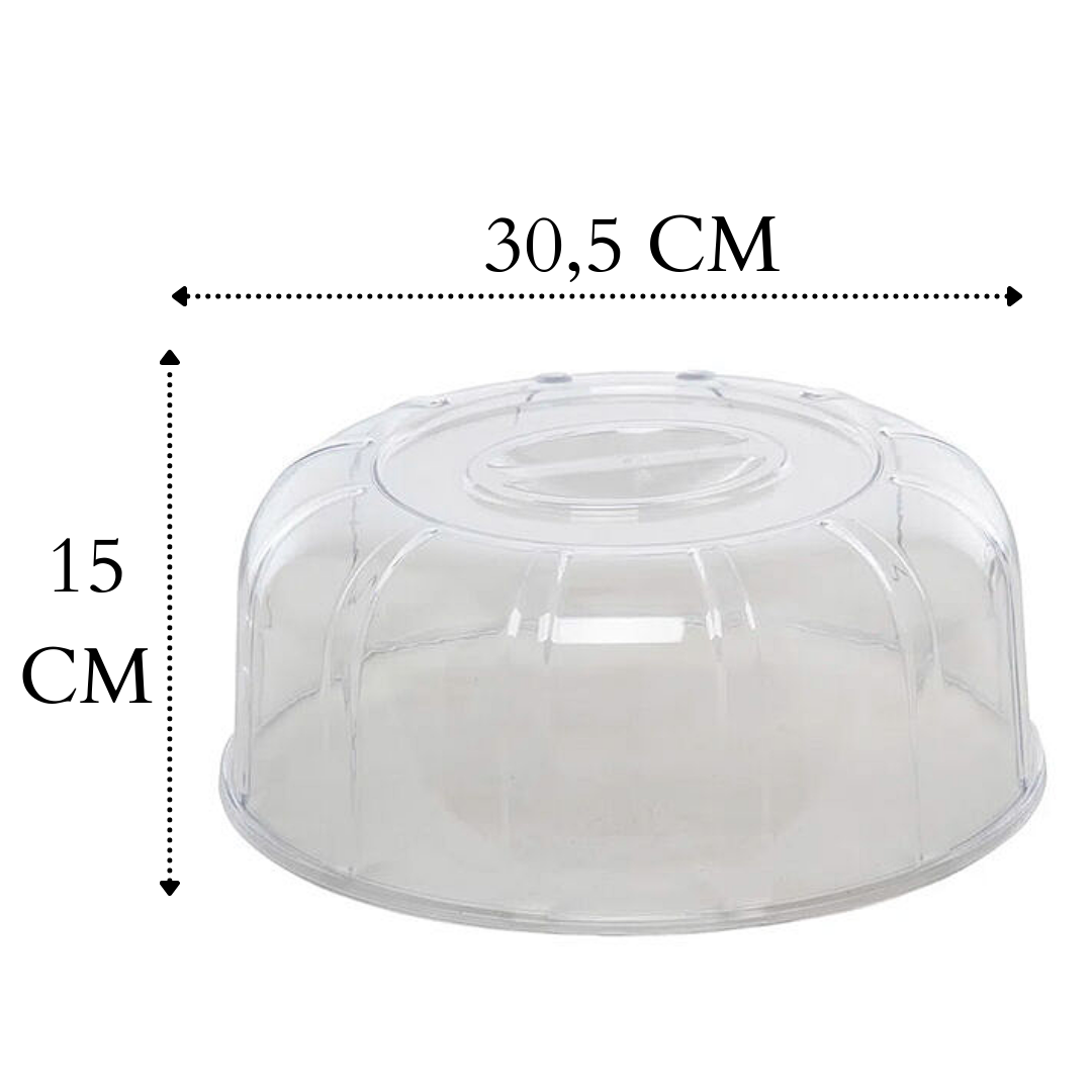 Boleira Elegance 30cm Branco de Polipropileno - A Gourmet