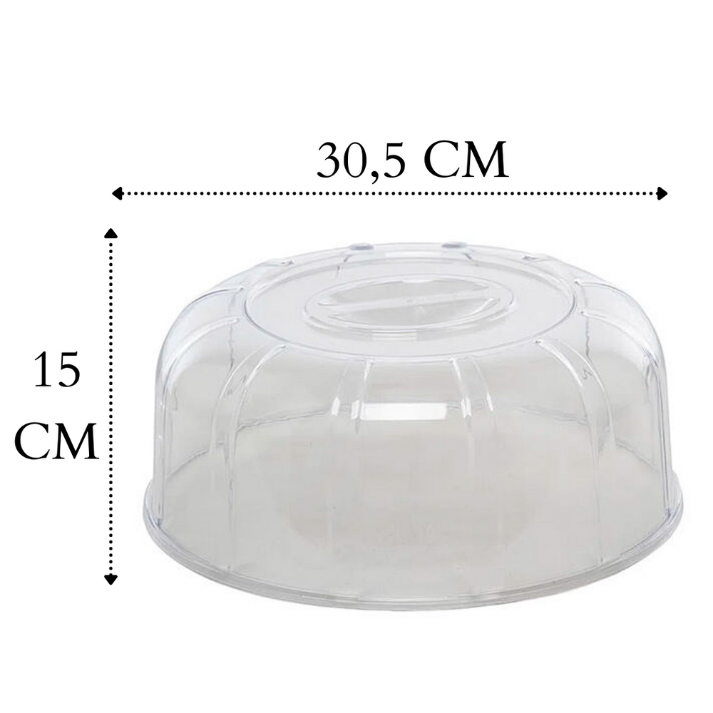 Boleira Elegance 30cm Branco de Polipropileno - A Gourmet