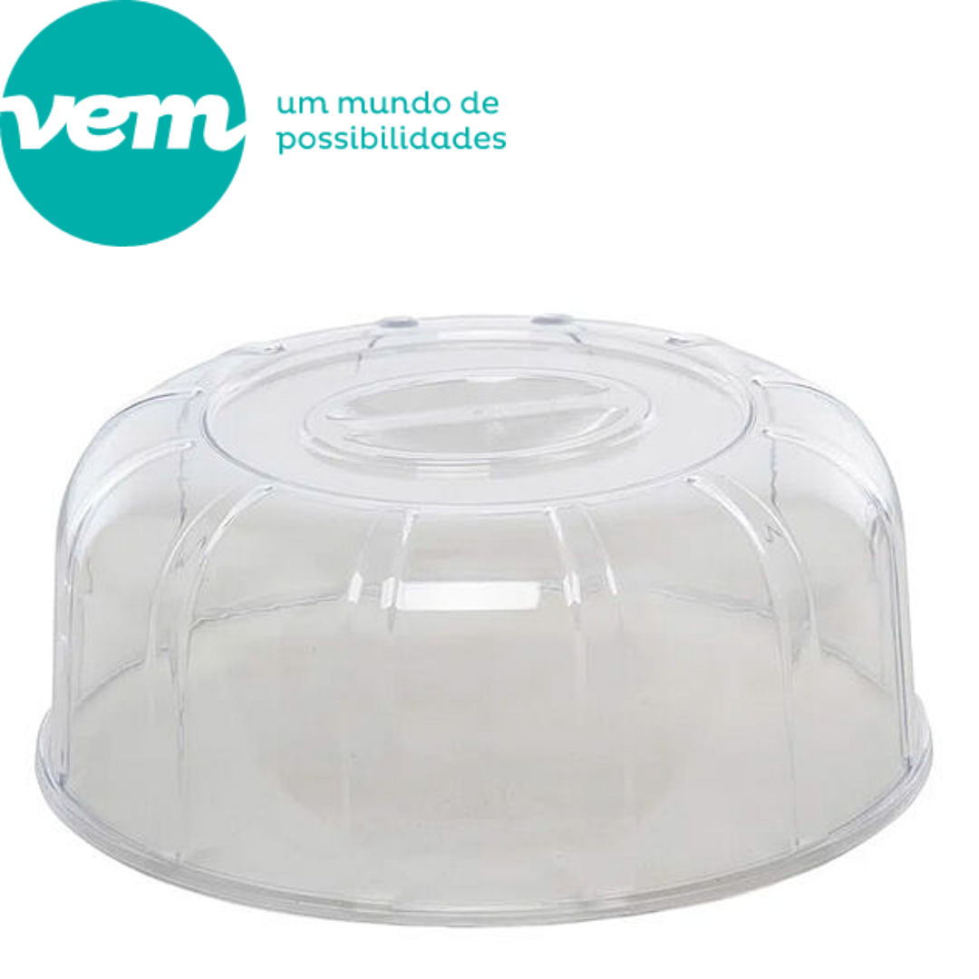Boleira Elegance 30cm Branco de Polipropileno - A Gourmet