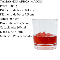 Copo Whisky 300 ml em Policarbonato