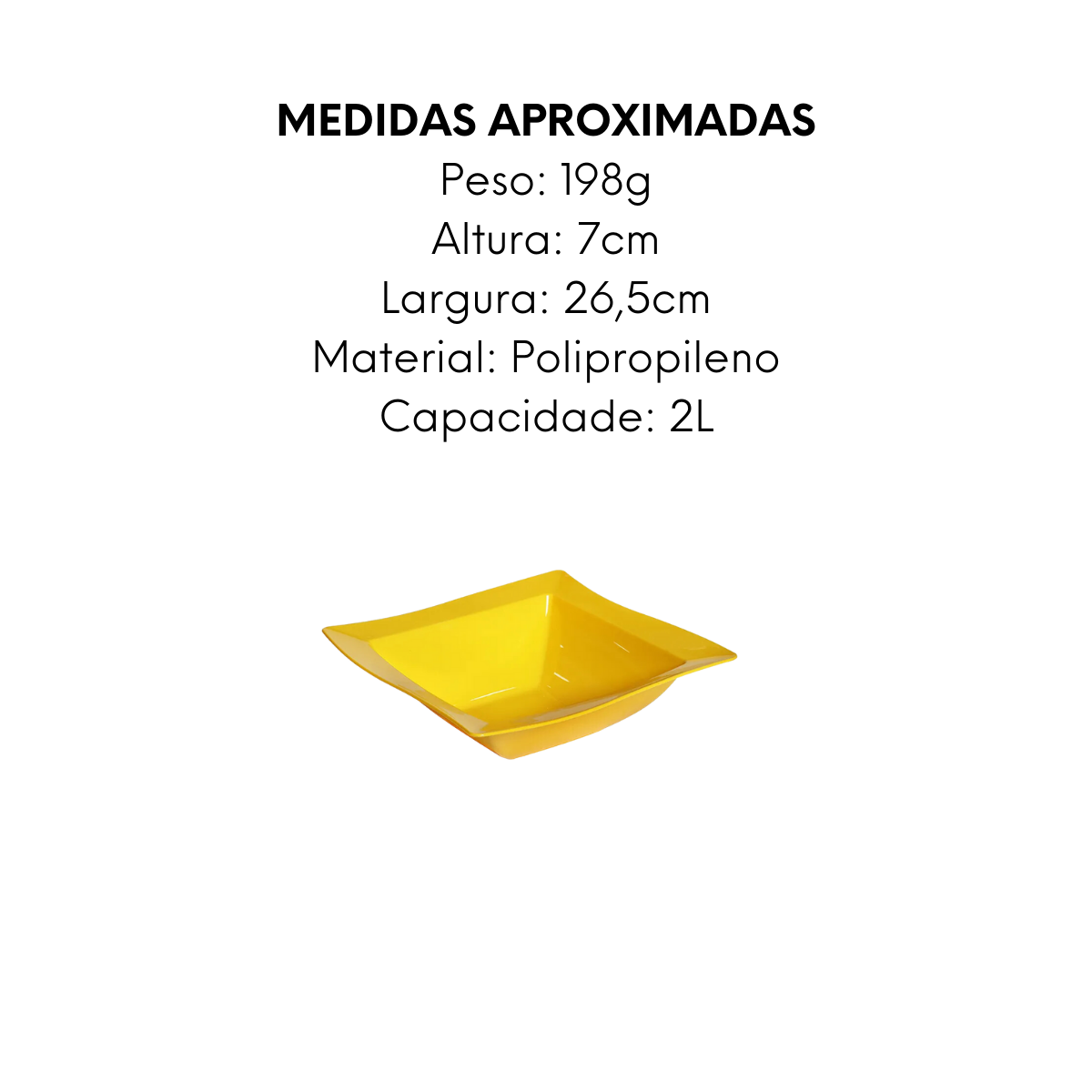 Saladeira Moove M Amarela 2L - A Gourmet