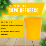 Copo de Polipropileno amarelo 350ml - A Gourmet