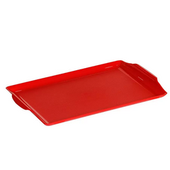 Bandeja Square Vermelho Polipropileno VemPlast