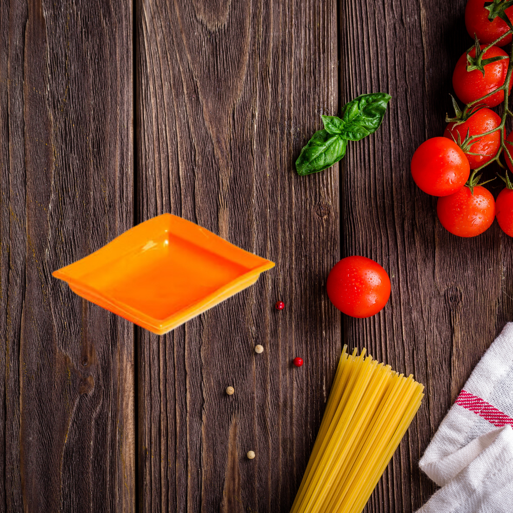 Molheira Shoyu Laranja de Polipropileno VemPlast