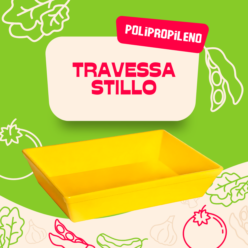 Travessa Stillo G Amarela Polipropileno - A Gourmet