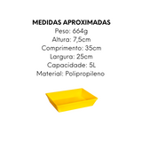 Travessa Stillo G Amarela Polipropileno - A Gourmet